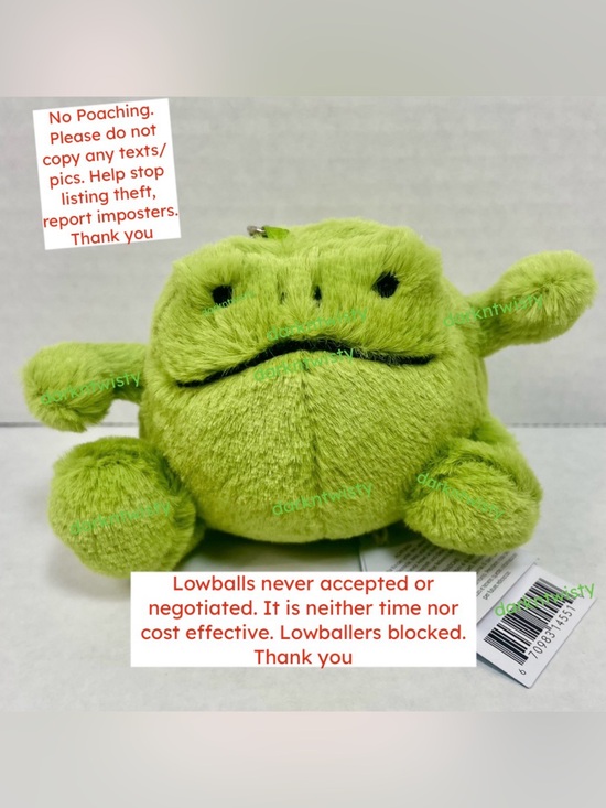 Jellycat Other - Jellycat Ricky Rain Frog Bag Charm BNWT***